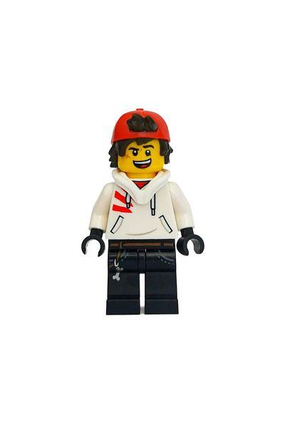 LEGO Original Accessory Custom Moc Minifigure Minifigure Hidden Jack Davids Smiling Open Hooded Teenager