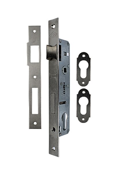 KALE 153 قفل دائري أسطواني - نوع ضيق - نيكل (20 مم - بدون أسطوانة)