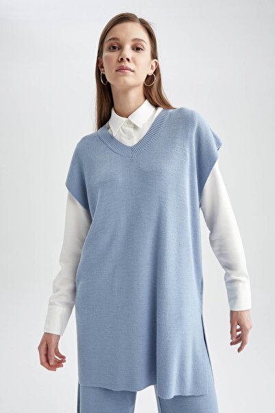 DeFacto Regular Fit V Yaka Yelek
