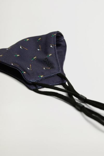 MANGO Man Erkek Lacivert Yüz Maskesi 87000194