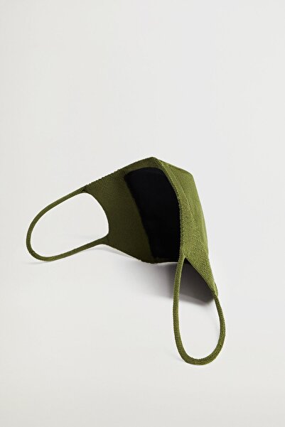 MANGO Woman Kadın Haki Renk Yüz Maskesi 87155145
