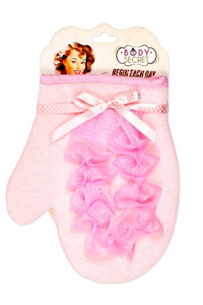 Bodysecret Lifli Banyo Eldiveni Pembe