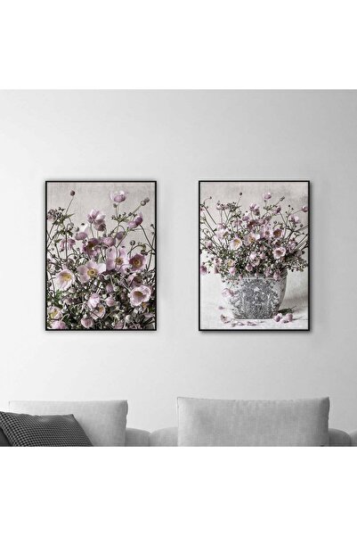 Dijital360 Mutfak Tabloları - Çiçek Temalı Ahşap-mdf Poster (2 Adet 20x30 Cm)