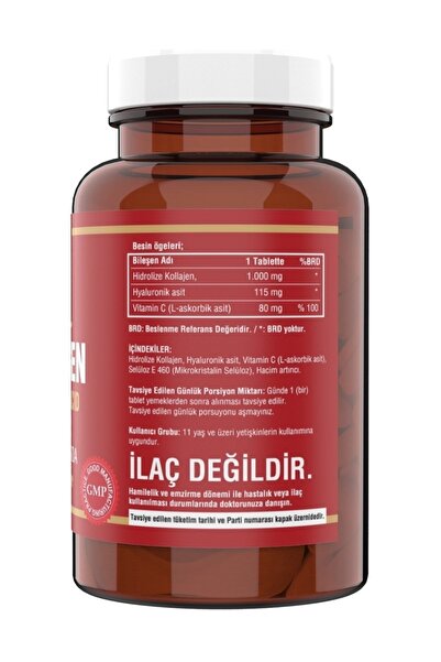 NCS ® Hidrolize Collagen 1000 Mg (tip 1-2-3) 90 Tablet Hyaluronic Acid Vitamin C