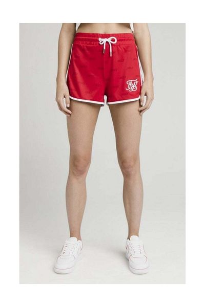 Siksilk Women's Red Striped Shorts