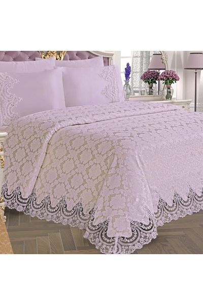 Selin Boxed Luxury 6 Piece Dowry Pique Set - River - Powder Color
