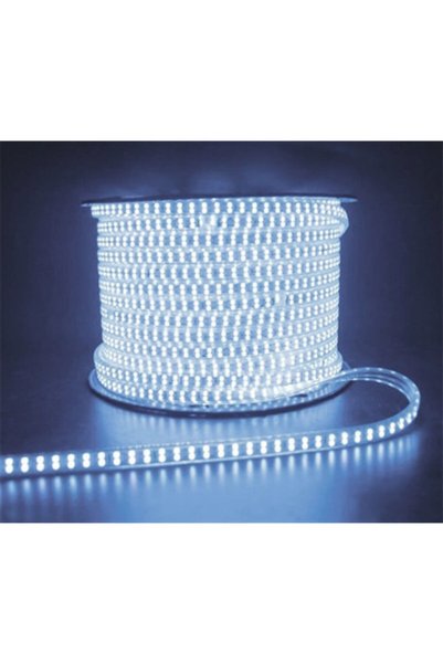 Noas Çift Sıra Ledli 220v Hortum Led (beyaz) 5 Mt Fişli