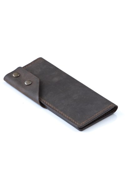 Hi Leather Lina Deri Uzun Cüzdan Kestane