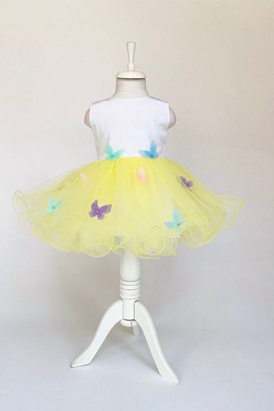 zühre balaban Rochie de seara pentru fete Yellow Candy Yellow Butterfly
