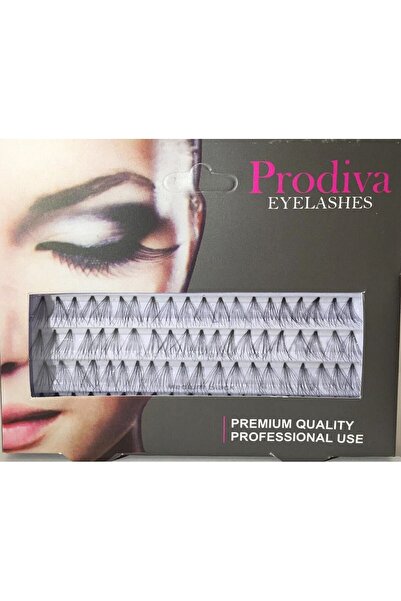 PRODİVA Marka 7 Ply 80 Adet Tekli Düğümsüz Takma Kirpik - Medıum