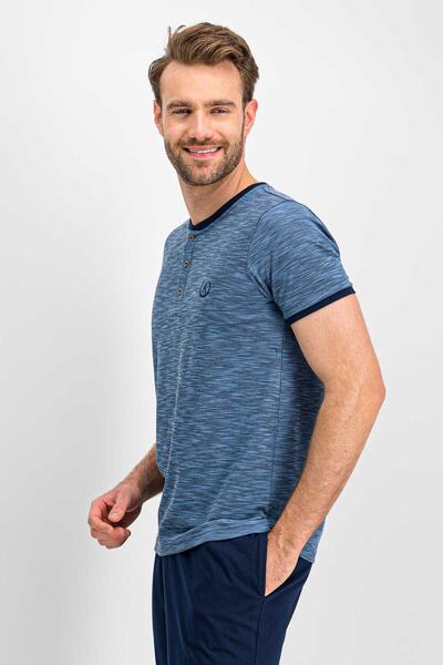 Arnetta Чоловічий світло-блакитний піжамний комплект великого розміру