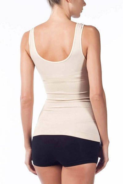 Form Time Women's Thick Straps Seamless Beige Corset