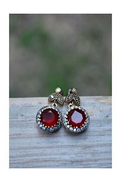 Stoneage Yakut Ve Zirkon Taşlı Otantik Bayan Küpe