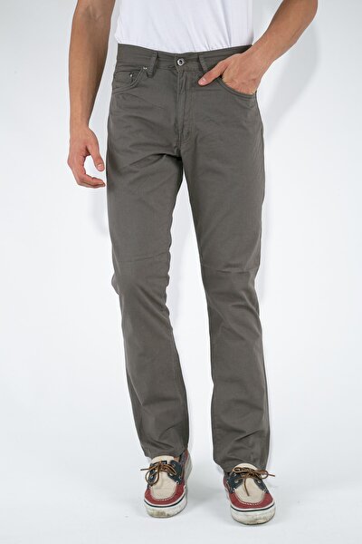 FORZA JEANS Men's Khaki Forza Thin Gabardine Summer Trousers