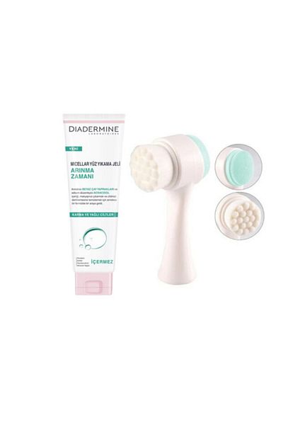 Diadermine Micellar Face Washing Gel Purification Time 150 Ml + Dvl Skin Cleansing Brush