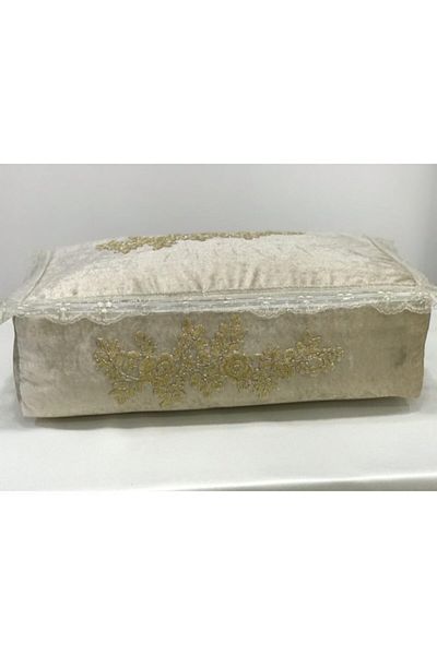 Lamazihome باقة خطوبة سرج مهر حامل سرج مخمل كابتشينو عرض 60 سم