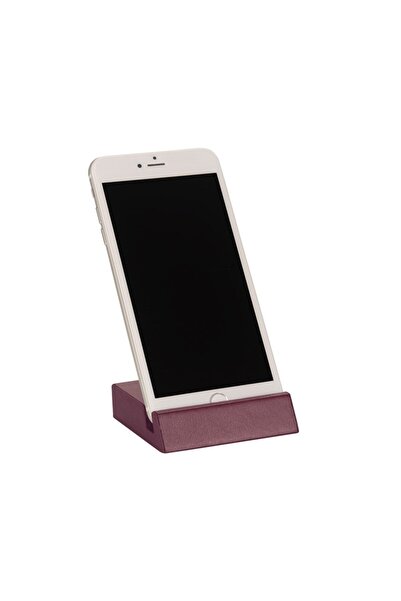 2K Suni Deri Masa Üstü Mdf Telefon Tutucu Ve Kartvizitlik