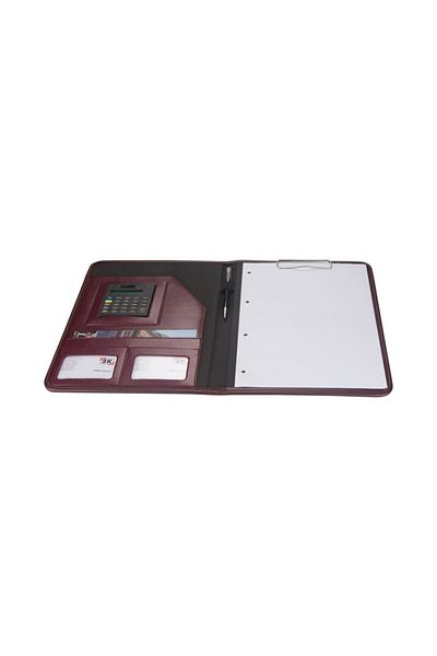 2K A4 Faux Leather Luxury Secretary Block Tray with Calculator (100 SHEETS)