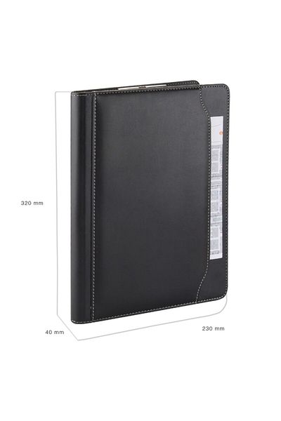 2K A4 Artificial Leather Elite Secretary Block Tray with Calculator (100 Sheets)