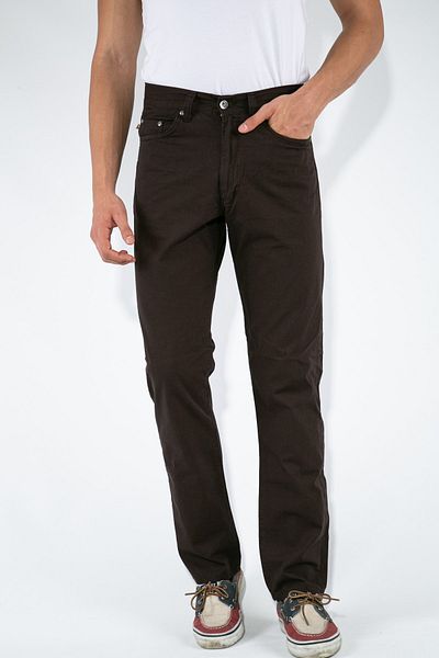 FORZA JEANS Men's Brown Summer Gabardine