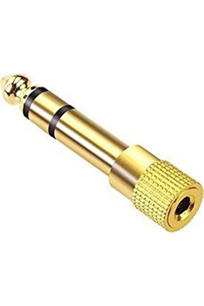 HADRON 6, 3 Mm Erkek To 3, 5 Mm Dişi Kulaklık Mikrofon Çevirici Gold