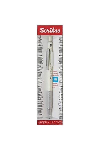 Scrikss Graph-x Mekanik Kurşun Kalem Beyaz, 0.7 mm