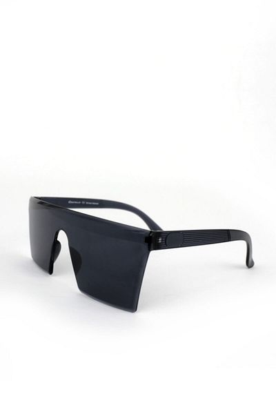 Makro Optik Large Square Black Women's Sunglasses