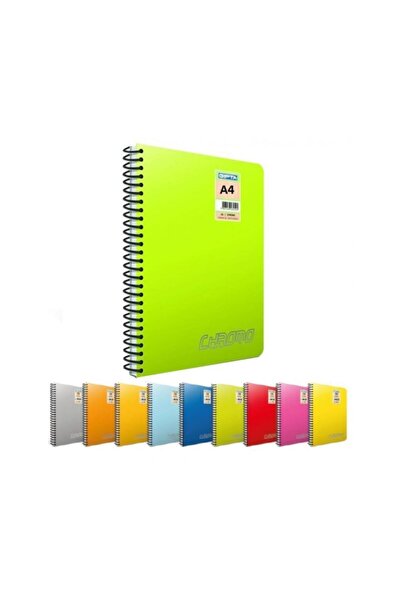 Gıpta Caiet cu copertă din PP în spirală Chromo, format A4, 60 coli, pachet de 12