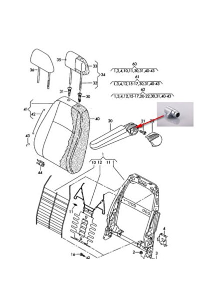 vipkrom Volkswagen T5 Transporter Kolçak Tamir Demiri