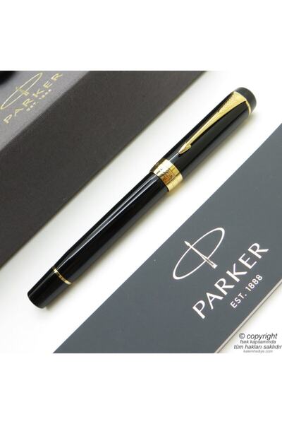 Parker Duofold Siyah Gt 18k Altın Uç Dolma Kalem | Kalem | Isme Özel Kalem | ...