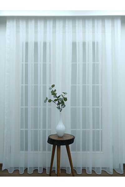 Esse Home Spinner Plain Tulle Curtain, 550x260, Sparse Pleat, 1/2