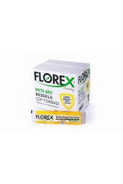 Florex B Stranded Lemon Scented Medium Size Garbage Bag 55x60 Cm 25 Rolls