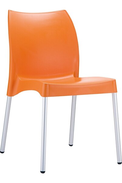 Siesta Vıta Plastik Contract Sandalye Turuncu Mutfak Balkon Salon Bahçe Cafe