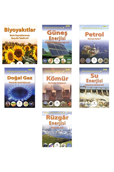 Tübitak Yayınları مجموعة مشاكل الطاقة العالمية 7 كتب للأعمار من 12 عامًا فما فوق