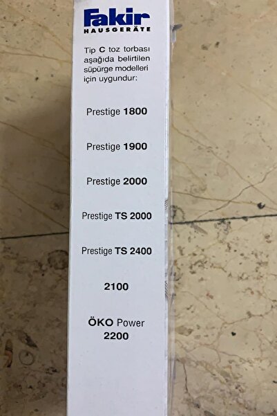 Fakir Sms Dust Bag Type-C 100% Original Bandrolled Product