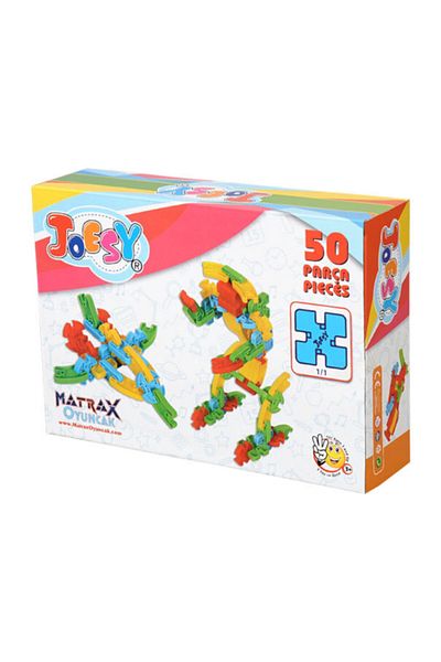 Matrax Oyuncak Educational Block Game 50 Pieces Lego Cardboard Box
