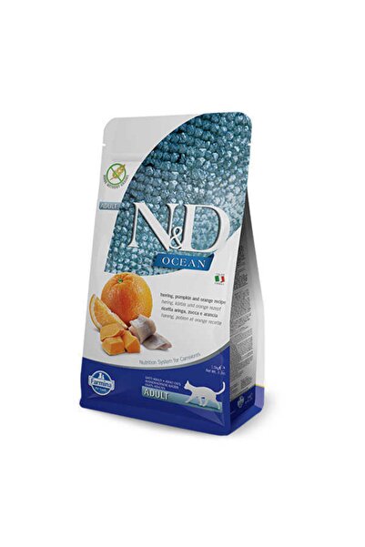 N&D Ocean Balkabaklı Ve Ringa Balıklı Kedi Maması 1,5 Kg
