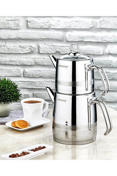 Evimsaray Medium Size Selen Teapot Set