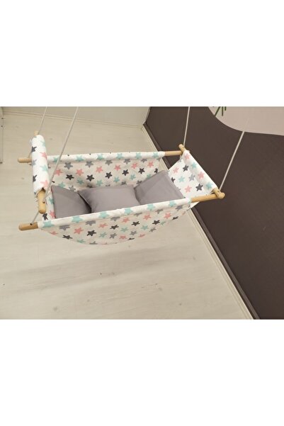 Astariaart Mint Pembe Yıldız Gri Kombin Uyku Salıncağı