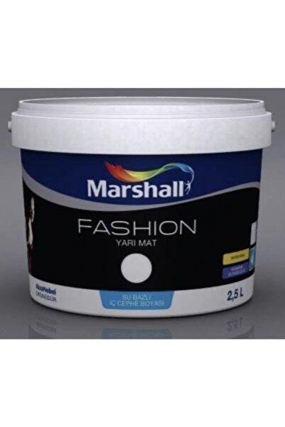 Marshall Fashion Gümüş İyonları İçeren Tam Silikonlu İç Cephe Boyası Kar Tanesi Rengi 2.5 lt