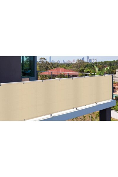 Asenya Balkon Bezi Balkon Brandası 0,50x7 m Krem Gölgelik File Balkon Demiri ...