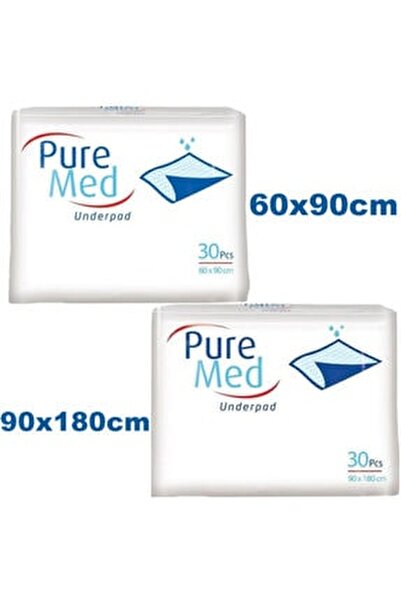 puremed 60x90cm 30 lu 90x180cm 30 lu hasta alt serme bezi yatak koruyucu ortu fiyati yorumlari trendyol
