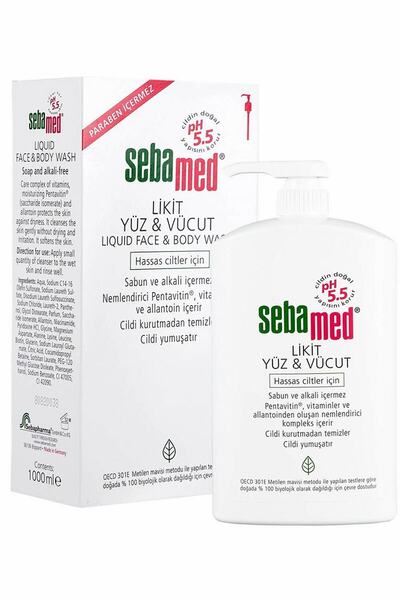 Sebamed 1000 Ml Likid Yüz Ve Vücut Temizleme Jeli