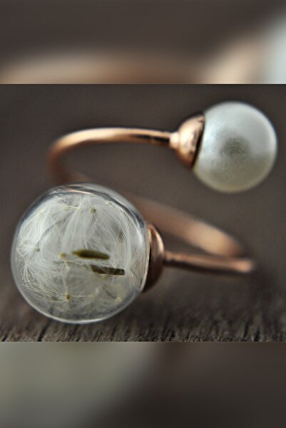 LADYMİRAGE خاتم بولين باللؤلؤ الذهبي الوردي