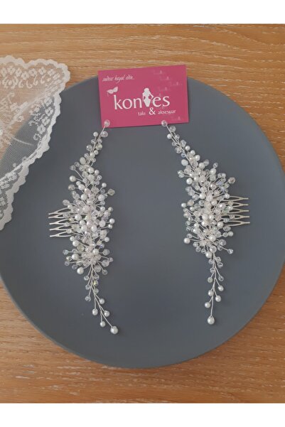 KONTES GELİN Κορώνα νύφης και αξεσουάρ μαλλιών