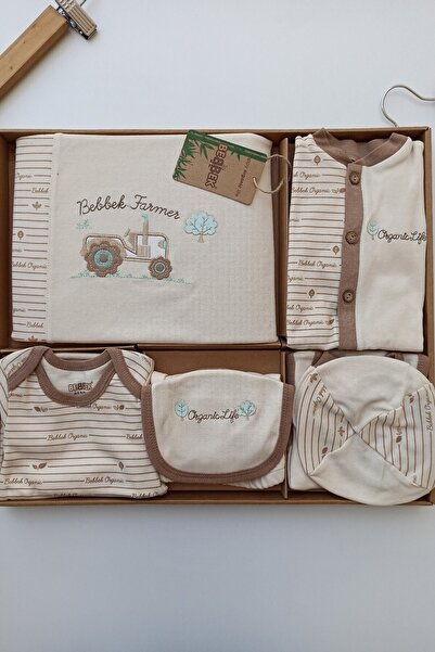 Gaye Bebe طقم بدلة مكونة من 10 قطع مطرزة عضويًا من بيبيك