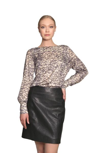 DIO GOMEZ by DERMA Kadın Hakiki Deri Etek