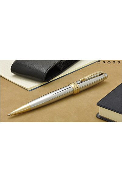 Cross Bailey Ballpoint Pen Chrome Gold At0452s-6