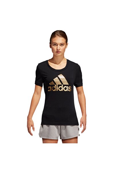 adidas Tricou negru de antrenament pentru femei Bos Foil Dv3025