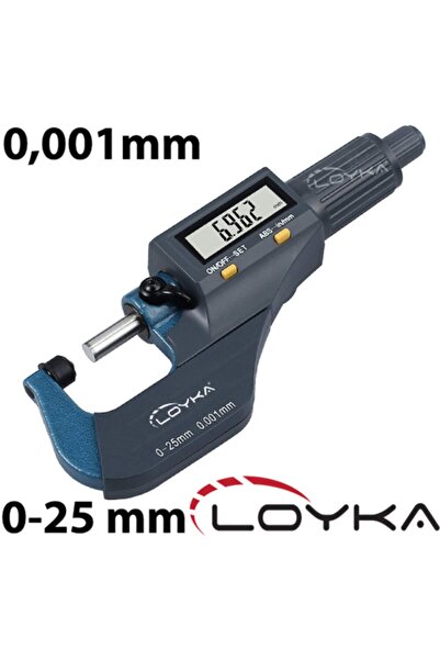 Genel Markalar 5202-25 Dijital Hassas Mikrometre 0-25 Mm